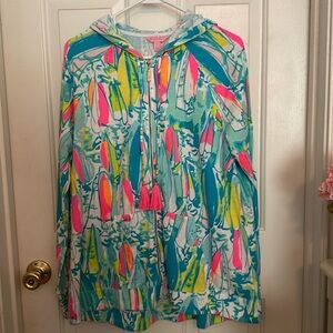 Lilly Pulitzer sailboat zip up